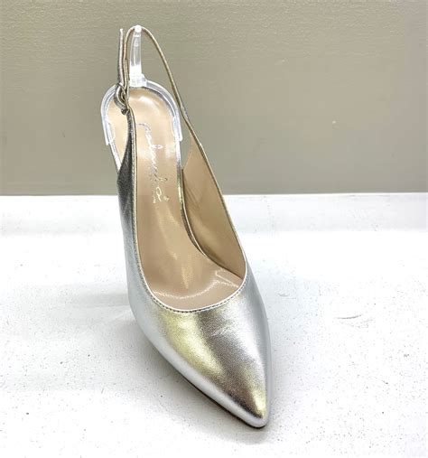 scarpe chanel argento laminato luxury
